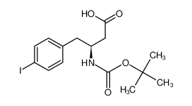 (S)-3-((叔丁氧羰基)氨基)-4-(4-碘苯基)丁酸