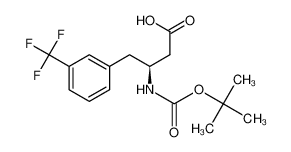 Boc-(S)-3-氨基-4-(3-三氟甲基苯基)-丁酸