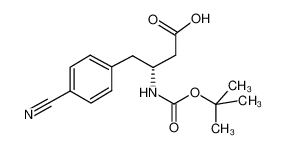 (R)-3-((叔丁氧羰基)氨基)-4-(4-氰基苯基)丁酸