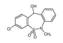 3-氯-6，11-二氢-6-甲基二苯并[c，f][1，2]硫氮杂卓-11-醇5，5-二氧化物