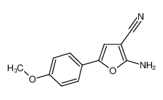2-氨基-5-(4-甲氧基苯基)呋喃-3-甲腈