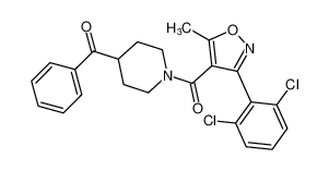(4-苯甲酰基哌啶-1-基)(3-(2，6-二氯苯基)-5-甲基异恶唑-4-基)甲酮