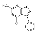 4-氯-2-甲基-5-(噻吩-2-基)噻吩并[2,3-d]嘧啶