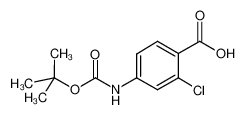 4-((叔丁氧羰基)氨基)-2-氯苯甲酸