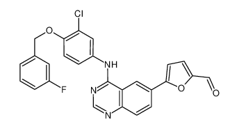 5-[4-[3-氯-4-(3-氟苯氧基)苯胺基]-6-喹唑啉基]呋喃-2-甲醛