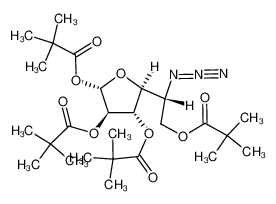(3R，4S，5S)-5-((R)-1-叠氮基-2-(新戊酰氧基)乙基)四氢呋喃-2，3，4-三基三(2，2-二甲基丙酸酯)