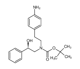 N-[2-(4-氨基苯基)乙基]-N-[(2R)-2-羟基-2-苯基乙基]氨基甲酸叔丁酯