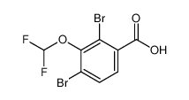 2，4-二溴-3-(二氟甲氧基)苯甲酸