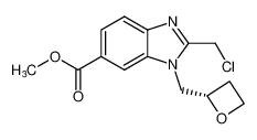 (S)-2-(氯甲基)-1-(2-氧杂环丁基甲基)-1H-苯并[d]咪唑-6-甲酸甲酯