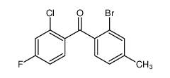 (2-溴-4-甲基苯基)(2-氯-4-氟苯基)甲酮