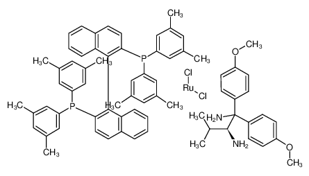二氯[(S)-(-)-2,2′-二[二(3,5-二甲苯基)膦基]-1,1′-联萘基][(2S)-(+)-1,1-二(4-甲氧苯基)-3-甲基-1,2-丁二胺]钌(II)
