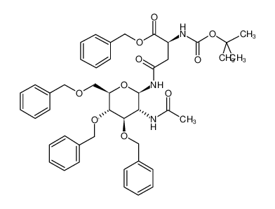 N&omega;-(2-乙酰氨基-3,4,6-三-O-苄基-2-脱氧-&beta;-D-吡喃葡萄糖酰基)-N&alpha;-(叔丁氧羰基)-L-天冬酰胺苄酯