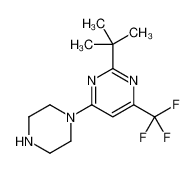 2-叔丁基-4-(1-哌嗪)-6-三氟甲基嘧啶