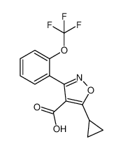 5-环丙基-3-(2-(三氟甲氧基)苯基)异噁唑-4-羧酸