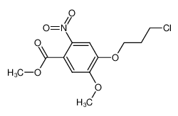 4-(3-氯丙氧基)-5-甲氧基-2-硝基苯甲酸甲酯