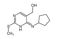 4-(环戊基氨基)-2-(甲硫基)-5-嘧啶甲醇
