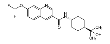 7-(二氟甲氧基)-N-(trans-4-(2-羟丙基-2-环己基)喹啉-3-甲酰胺