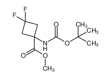 1-{[(叔丁氧基)羰基]氨基}-3，3-二氟环丁烷-1-羧酸甲酯