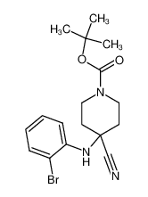 4-((2-溴苯基)氨基)-4-氰基哌啶-1-羧酸叔丁酯