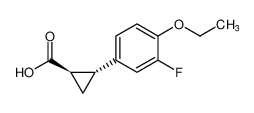 (1S，2S)-rel-2-(4-乙氧基-3-氟苯基)环丙烷-1-羧酸
