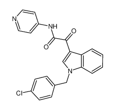 2-(1-(4-氯苄基)-1H-吲哚-3-基)-2-氧代-N-(吡啶-4-基)乙酰胺