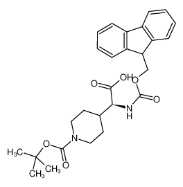 (S)-2-((9H-芴-9-基)甲氧基)-2-((叔丁氧基羰基)(哌啶-4-基)氨基)乙酸