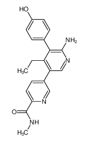 6'-氨基-4'-乙基-5'- (4-羟基苯基)-N-甲基-[3,3'-联吡啶]-6-甲酰胺