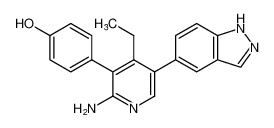 4-(2-氨基-4-乙基-5-(1H-吲唑-5-基)吡啶-3-基)苯酚