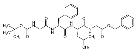 2-[(2S)-2-[(2S)-2-(2-{[(叔丁氧基)羰基]氨基}乙酰氨基)-3-苯基丙酰胺基]-4-甲基戊酰胺基]乙酸苄酯