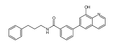 3-(8-羟基喹啉-6-基)-N-(3-苯基丙基)苯甲酰胺