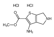 3-氨基-5,6-二氢-4H-噻吩并[2,3-c]吡咯-2-甲酸甲酯二盐酸盐