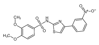 3,4-二甲氧基-N-(4-(3-硝基苯基)噻唑-2-基)苯磺酰胺