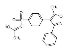 N-((4-(5-甲基-3-苯基异噁唑-4-基)苯基)磺酰基)乙酰胺
