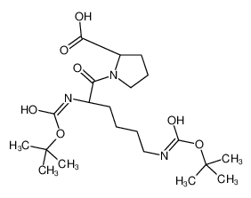 (S)-1-((S)-2,6-双((叔丁氧基羰基)氨基)己酰基)吡咯烷-2-羧酸