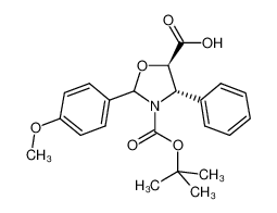 (4S，5R)-3-(叔丁氧基羰基)-2-(4-甲氧基苯基)-4-苯基恶唑烷-5-甲酸