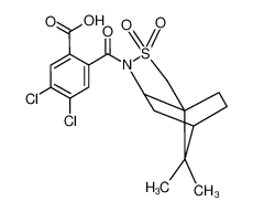 N-(2-羧基-4,5-二氯苯甲酰)-(-)-10,2-樟脑磺内酰胺