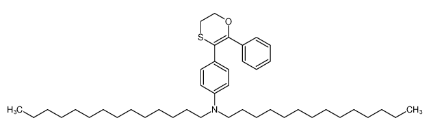 4-(2-苯基-5，6-二氢-1，4-噁噻己环-3-基)-N，N-二十四烷基苯胺