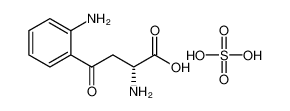 (2R)-2-amino-4-(2-aminophenyl)-4-oxobutanoic acid;sulfuric acid