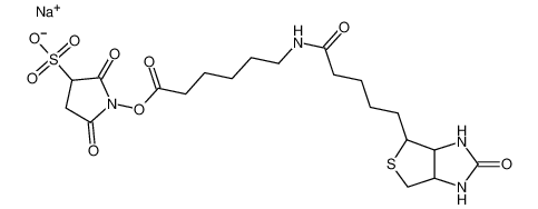 2,5-二氧代-1-((6-(5-((3aS,4S,6aR)-2-氧代六氢-1H-噻吩并[3,4-d]咪唑-4-基)戊酰胺基)己酰基)氧基)吡咯烷-3-磺酸钠盐