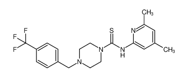 N-(4,6-二甲基吡啶-2-基)-4-(4-(三氟甲基)苄基)哌嗪-1-硫代甲酰胺
