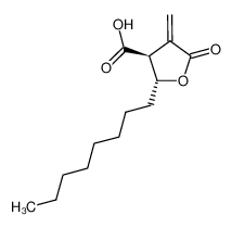 反式-4-亚甲基-2-辛基-5-氧代四氢呋喃-3-羧酸