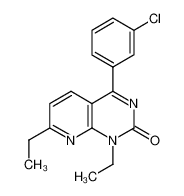 4-(3-氯苯基)-1,7-二乙基吡啶并[2,3-d]嘧啶-2(1H)-酮