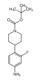 4-(4-氨基-2-氟苯基)哌啶-1-甲酸叔丁酯