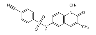4-氰基-N-(1,3-二甲基-2-氧代-1,2-二氢喹啉-6-基)苯磺酰胺