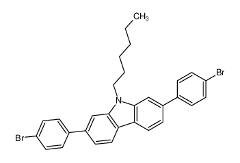 2,7-双(4-溴苯基)-9-己基-9H-咔唑