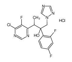 3-(6-氯-5-氟嘧啶-4-基)-2-(2，4-二氟苯基)-1-(1H-1，2，4-三唑-1-基)-2-丁醇盐酸盐
