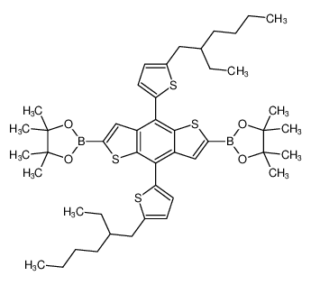 2,2'-(4,8-双(5-(2-乙基己基)噻吩-2-基)苯并[1,2-b:4,5-b']二噻吩-2,6-二基)双(4,4,5,5-四甲基-1,3,2-二氧硼杂环戊烷)