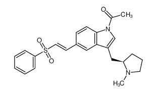 (R，E)-1-(3 - ((1-甲基吡咯烷-2-基)甲基)-5-(2-(苯基磺酰基)乙烯基)-1H