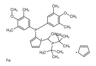 (R)-1-[(R)-2-[双(4-甲氧基-3,5-二甲基苯基)膦基]二茂铁基}乙基二叔丁基膦