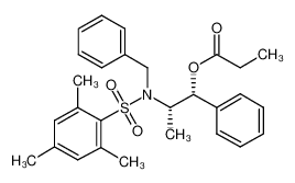 丙酸(1R,2S)-2-[N-苄基-N-(均三甲苯基磺酰)氨基]-1-苯基丙酯[非选择性不对称醇醛反应用试剂]
